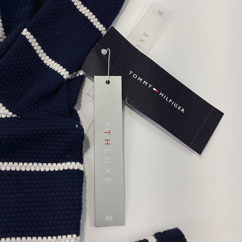 Tommy Hilfiger Athluxe Striped Cowl Neck Shirt Long Sleeve XL NWT - Picture 9 of 12